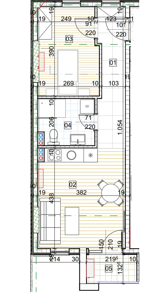 Sale, one bedroom apartment, 41m², Bečići, Budva