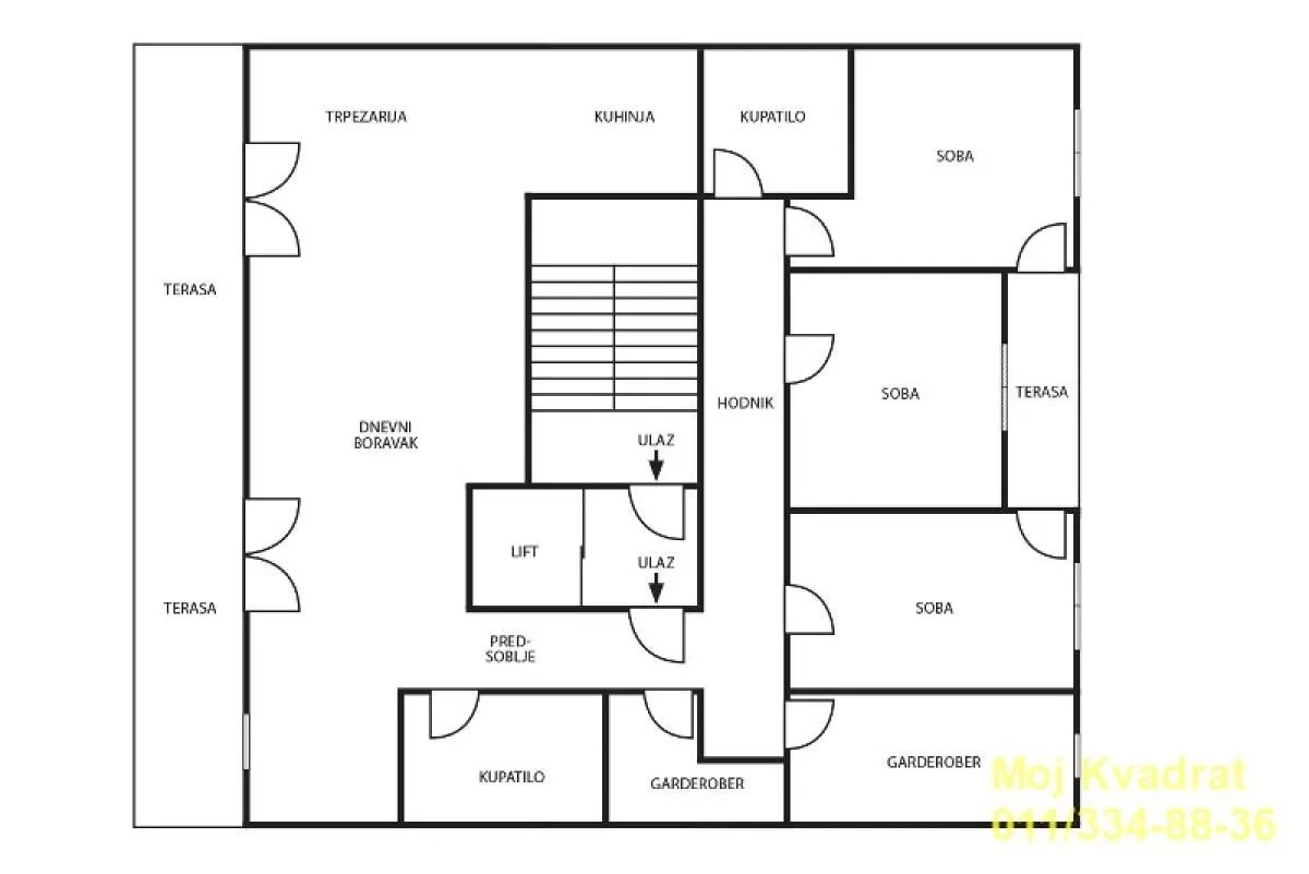 Sale, apartment, 152m², Čubura, Beograd