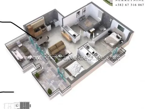 Prodaja, trosoban stan, 204m², Dobrota, Kotor - image 2