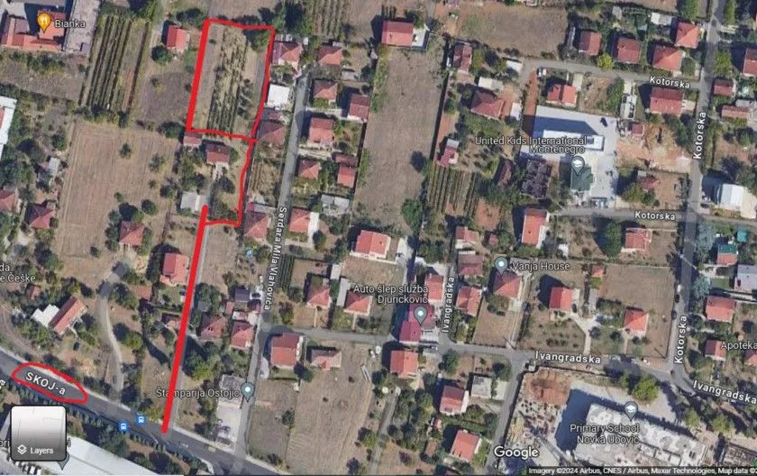Prodaja, plac, 3861m², Tološi, Podgorica