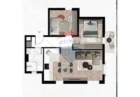 Prodaja, dvosoban stan, 60m², Kavač, Kotor - image 3