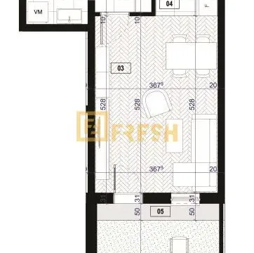 Sale, one bedroom apartment, 32m², Zabjelo, Podgorica - image 6