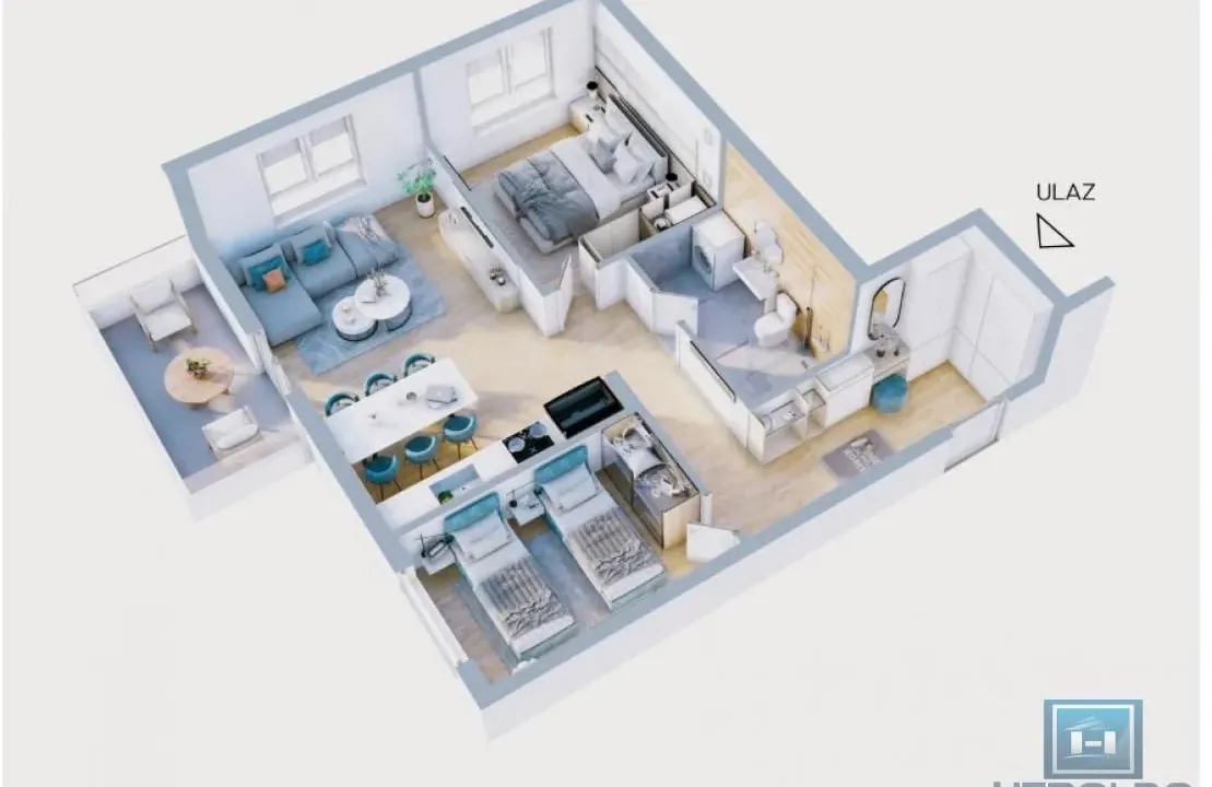 Prodaja, dvosoban stan, 62m², Centar, Jagodina