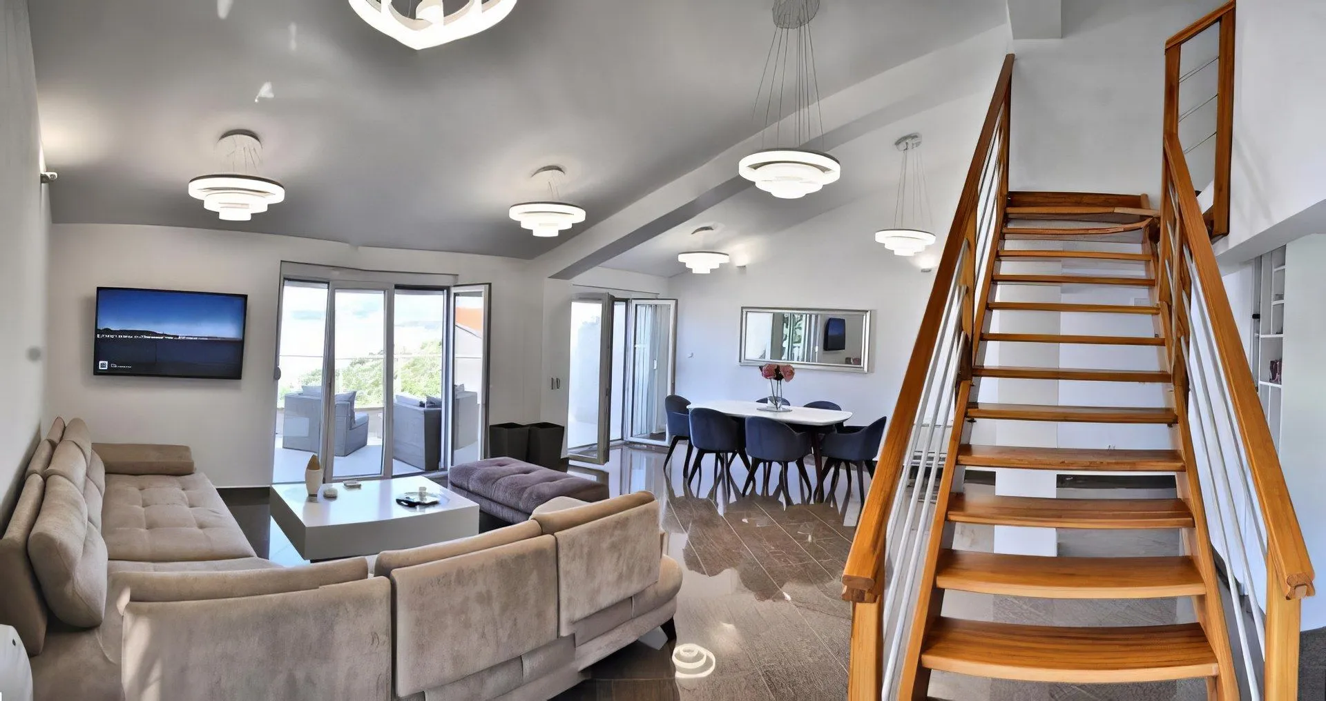 Rent, three bedroom apartment, 150m², Pržno, Budva