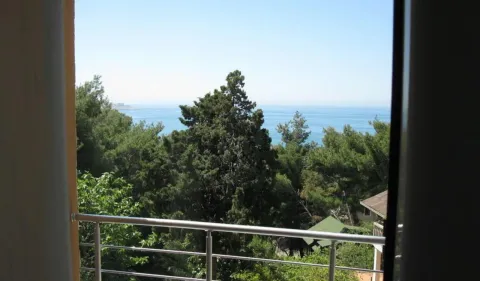 Pogled na more i zelenilo sa terase. - image 6