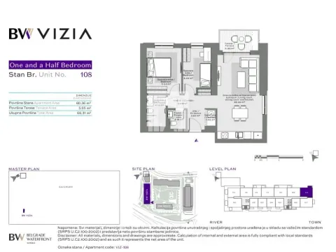 Sale, three bedroom apartment, 66m², Savski Venac, Beograd - image 2