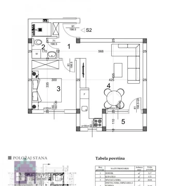 Sale, apartment, 40m², Veternik, Novi Sad Sve Podlokacije