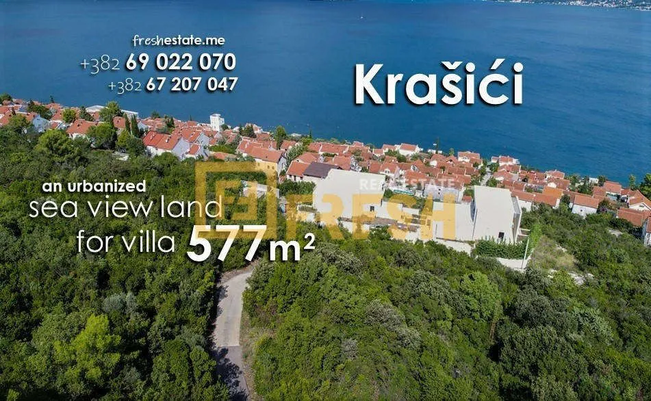 Prodaja, plac, 577m², Tivat, Crna Gora