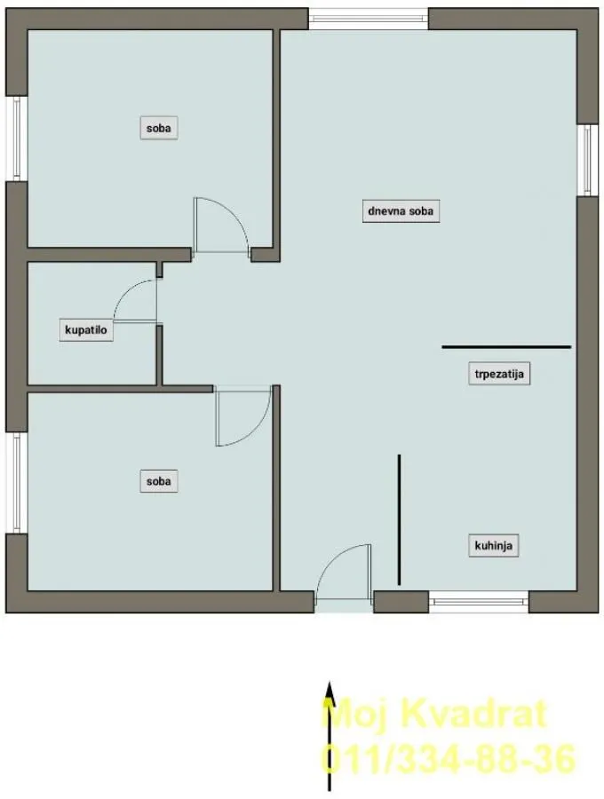 Prodaja, trosoban stan, 66m², Dobanovci, Surčin