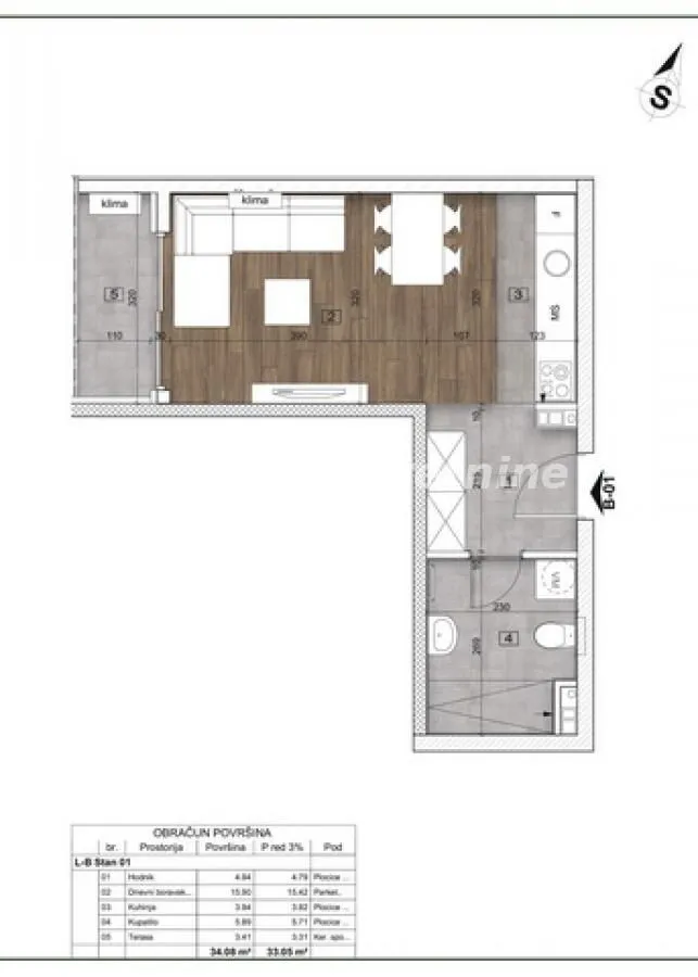 Prodaja, garsonjera, 33m², Telep, Novi Sad Sve Podlokacije