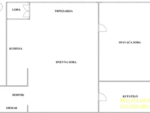 Sale, two bedroom apartment, 55m², Čukarica, Beograd - image 14