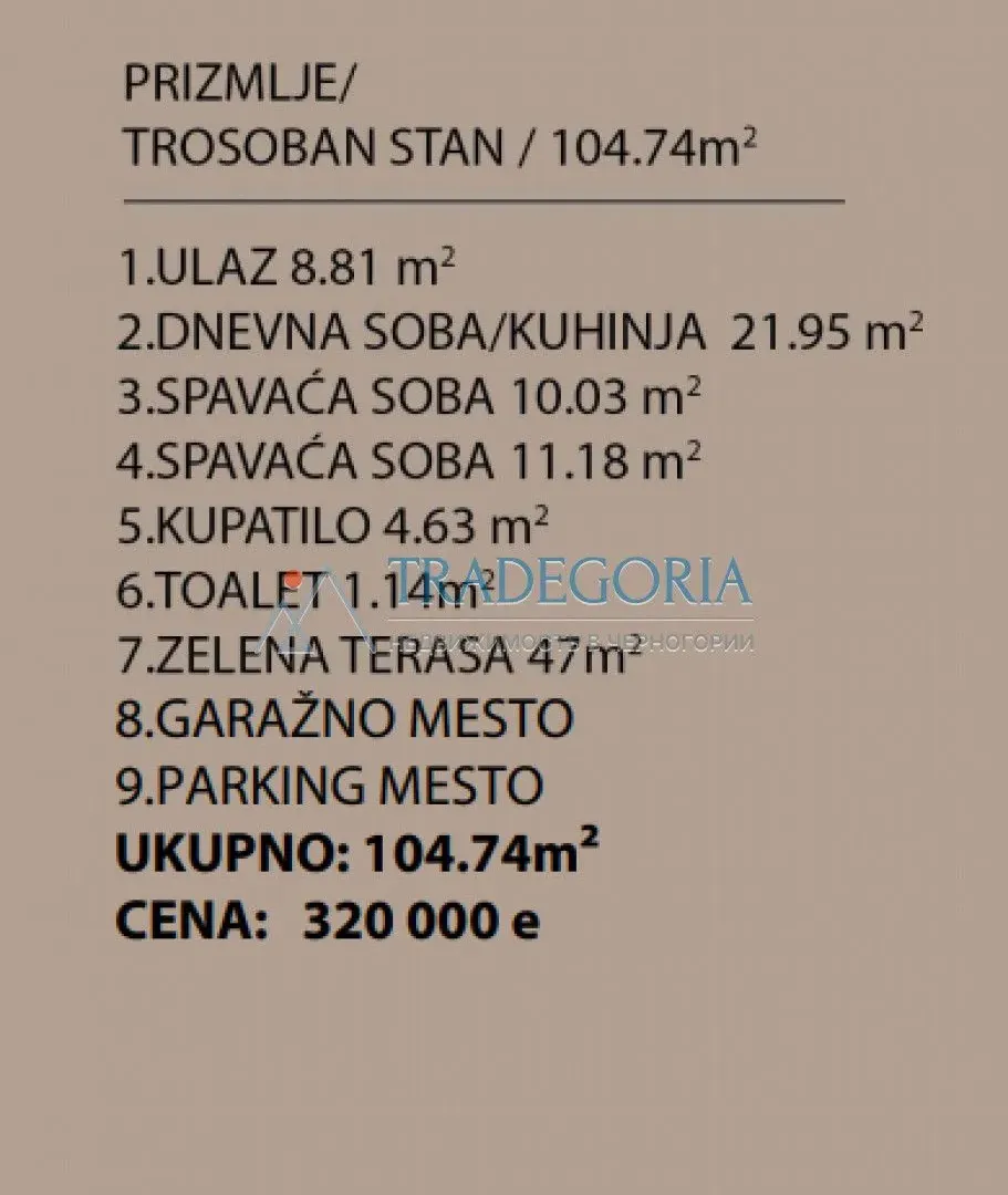 Prodaja, dvosoban stan, 105m², Dobrota, Kotor