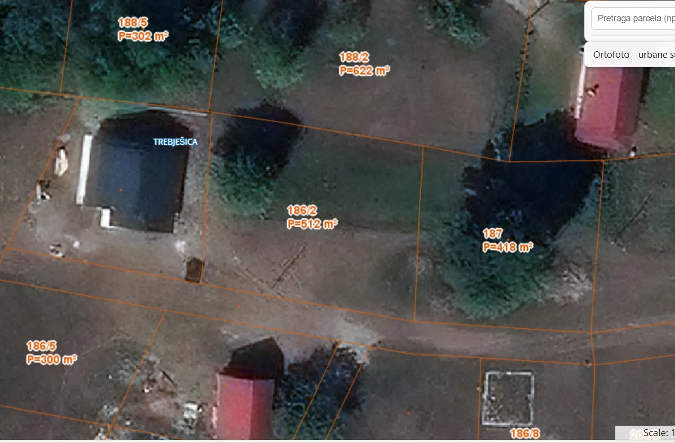 Prodaja, plac, 512m², Veruša, Podgorica