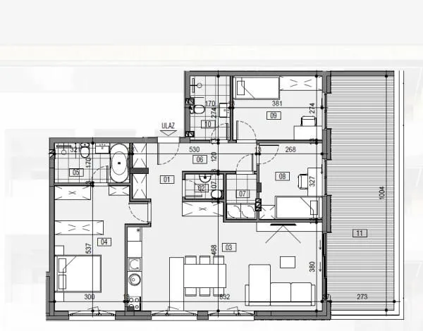 Prodaja, trosoban stan, 121m², Palilula, Niš