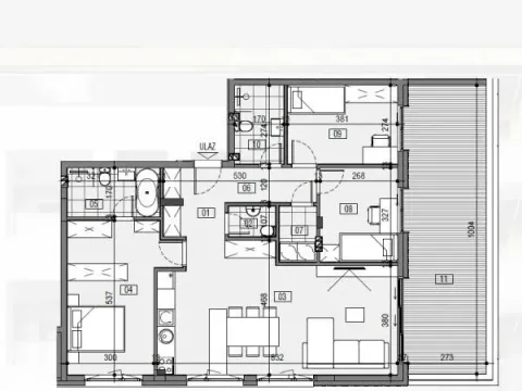 Sale, three bedroom apartment, 121m², Palilula, Niš - image 4