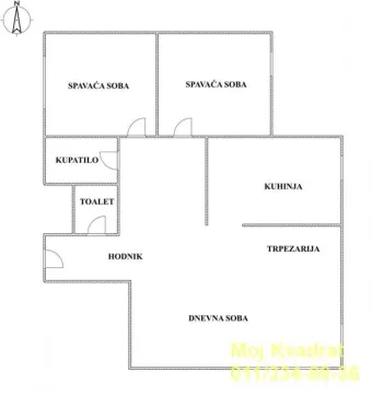 Sale, three bedroom apartment, 74m², Novi Beograd Blok 70, Novi Beograd Sve Podlokacije - image 12