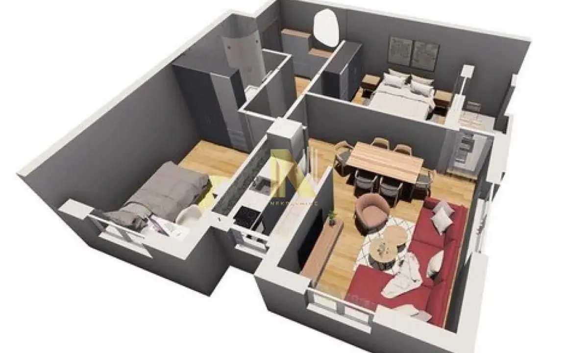 Sale, three bedroom apartment, 58m², Novi Majur, Petrovaradin