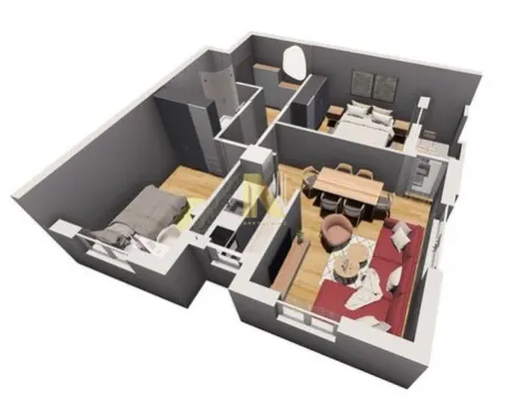 Prodaja, trosoban stan, 58m², Novi Majur, Petrovaradin