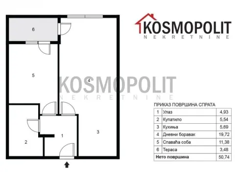 Prodaja, dvosoban stan, 51m², Centar, Pančevo - image 1