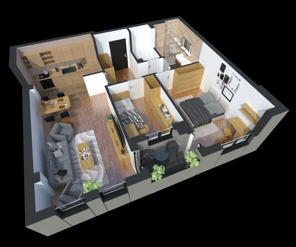 Sale, two bedroom apartment, 69m², Pantelej, Niš