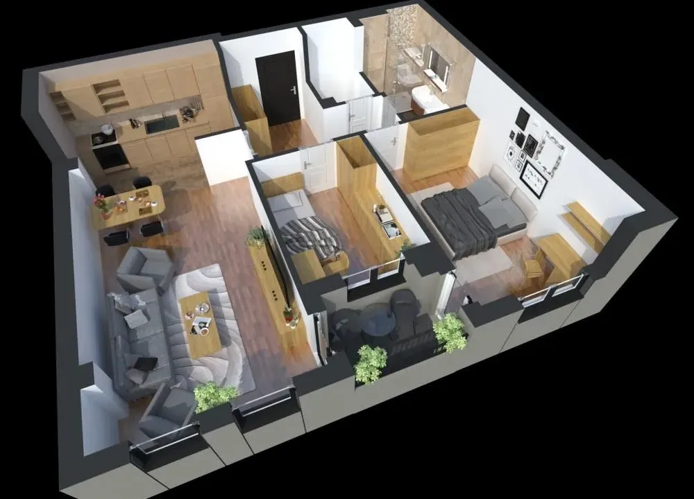 Prodaja, dvosoban stan, 69m², Pantelej, Niš