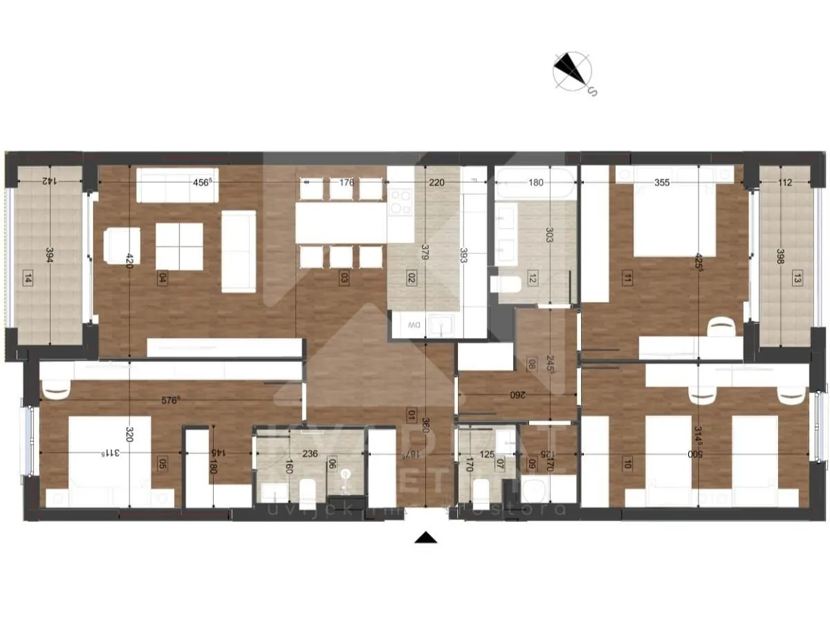 Prodaja, trosoban stan, 120m², Donja Gorica, Podgorica