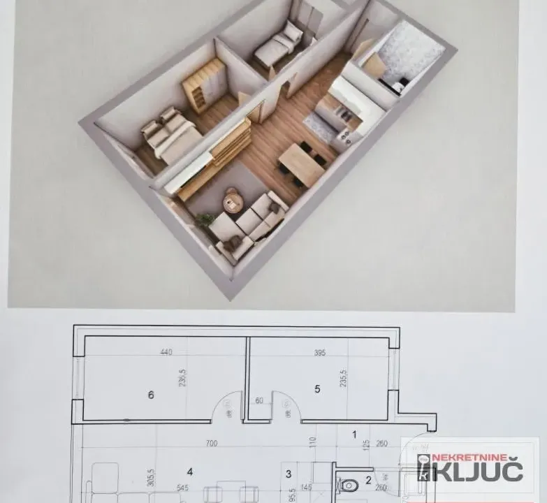 Prodaja, dvosoban stan, 47m², Klisa, Novi Sad Sve Podlokacije