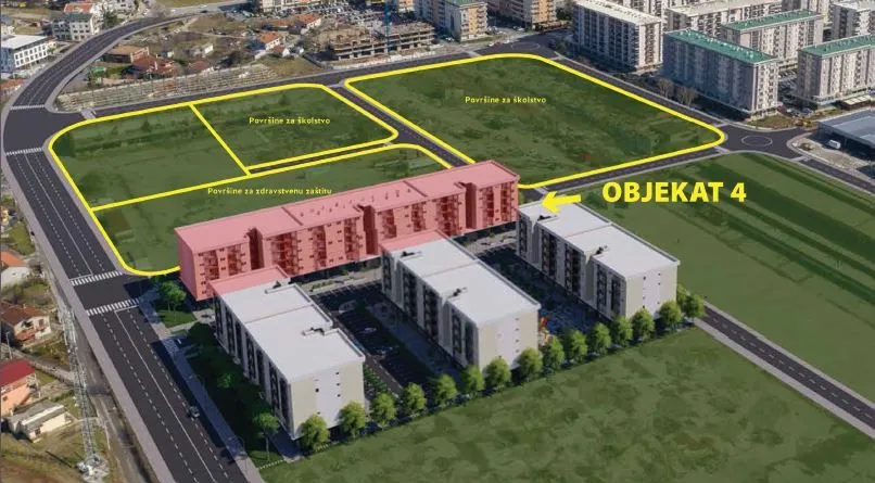 Prodaja, dvosoban stan, 72m², New City, Podgorica