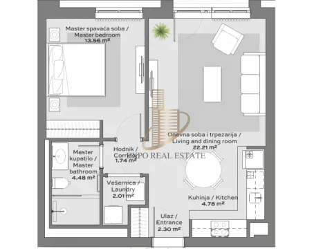 Izdavanje, dvosoban stan, 56m², Savski Venac, Beograd - image 14