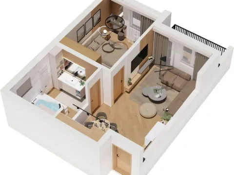 Prodaja, jednosoban stan, 46m², Srebrno jezero, Veliko Gradište - image 5