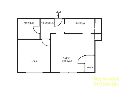 Prodaja, dvosoban stan, 44m², Stari Grad, Beograd - image 10