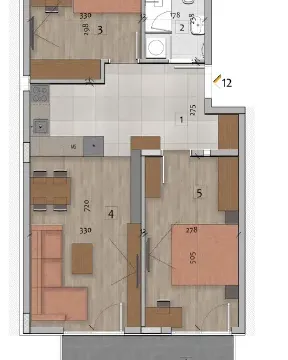 Prodaja, dvosoban stan, 64m², Medijana, Niš - image 2