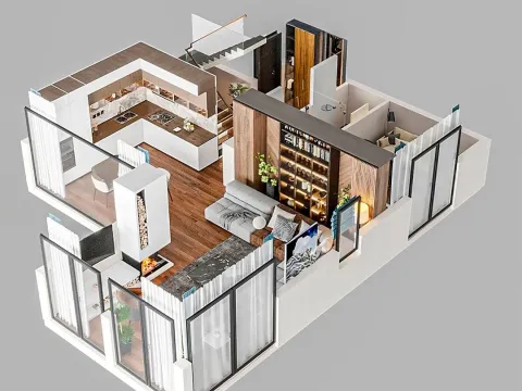 Sale, apartment, 110m², Kavač, Kotor - image 15
