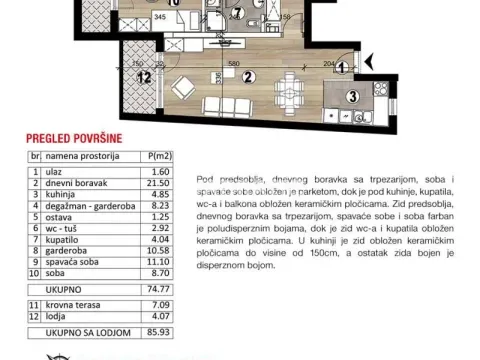Prodaja, četvorosoban stan, 86m², Vukov Spomenik, Zvezdara Sve Podlokacije - image 10