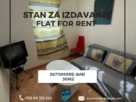 Izdavanje, jednosoban stan, 30m², Sutomore, Bar - image 1