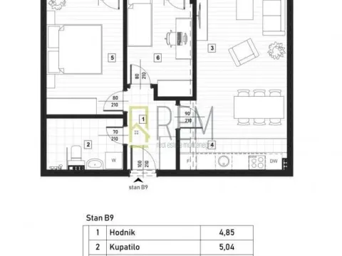 Prodaja, dvosoban stan, 61m², Zagorič, Podgorica - image 13