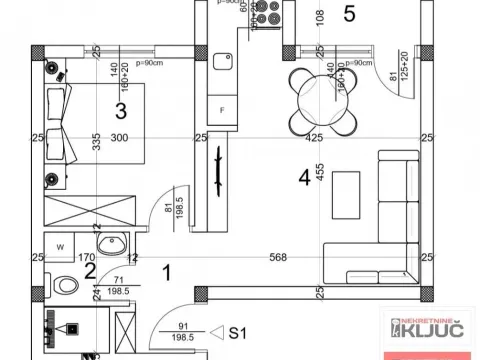 Sale, two bedroom apartment, 41m², Veternička rampa, Novi Sad Sve Podlokacije - image 2
