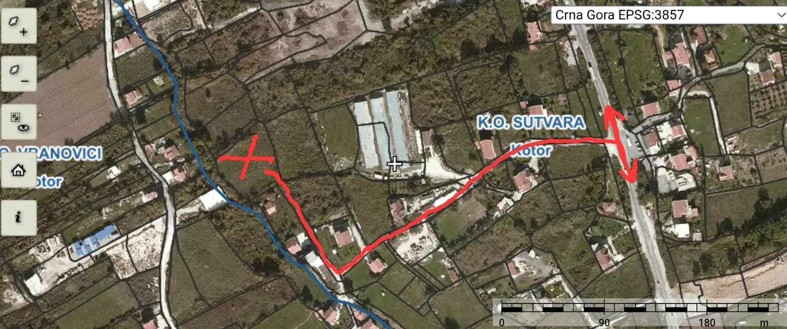 Prodaja, plac, 2447m², Sutvara, Kotor