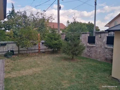 Ograđeno dvorište sa travnjakom i četinarskim drvećem. - image 16