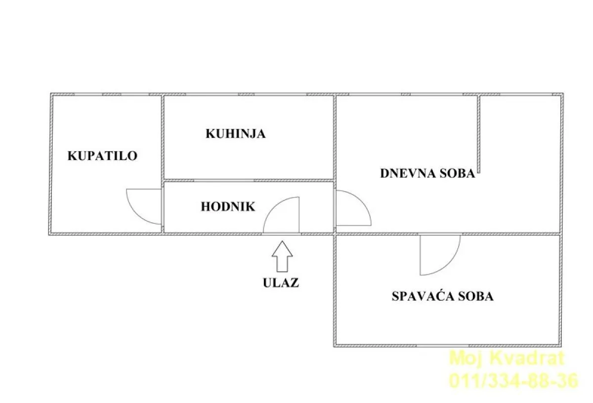 Prodaja, dvosoban stan, 43m², Novi Beograd Blok 7, Novi Beograd Sve Podlokacije