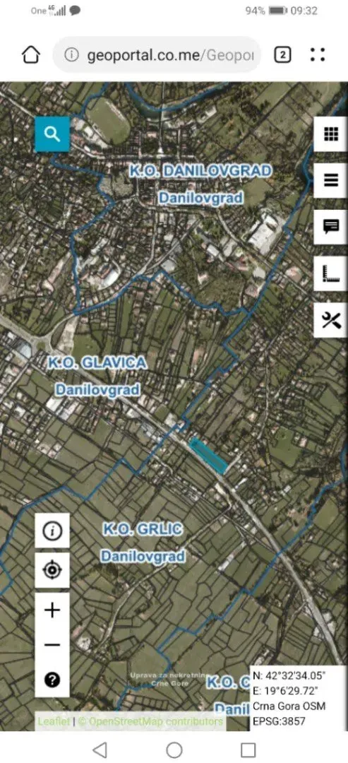 Prodaja, plac, 4600m², Grlić, Danilovgrad