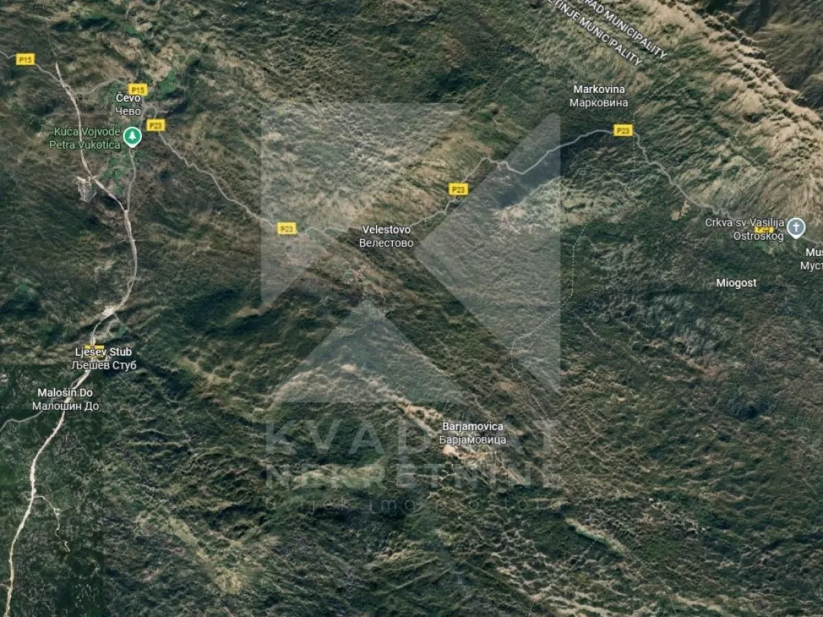 Prodaja, plac, 266598m², Velestovo, Cetinje