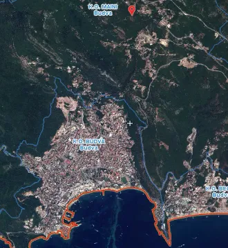 Satelitski snimak terena sa označenim katastarskim granicama i mjestom. - image 7