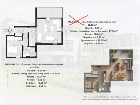 Sale, one bedroom apartment, 51m², Dobrota, Kotor - image 4
