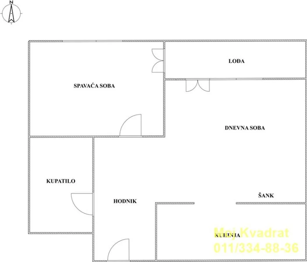 Prodaja, dvosoban stan, 51m², Zemun Sve Podlokacije, Beograd