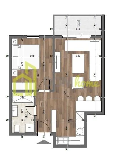Prodaja, jednosoban stan, 46m², Podgorica, Crna Gora