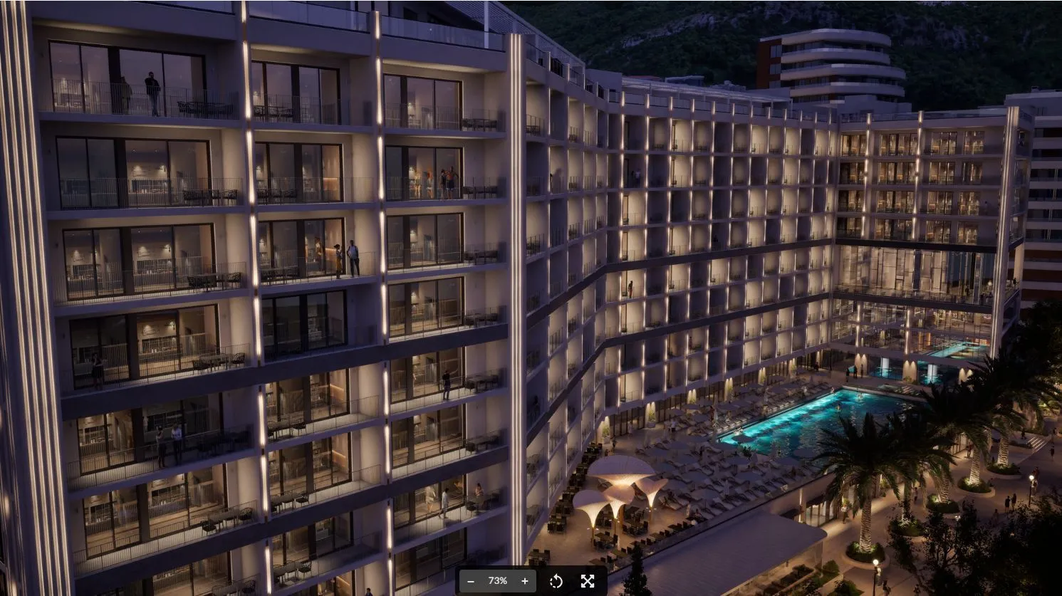 Sale, one bedroom apartment, 58m², Bečići, Budva