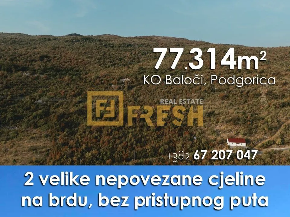 Prodaja, plac, 77314m², Ostalo, Podgorica