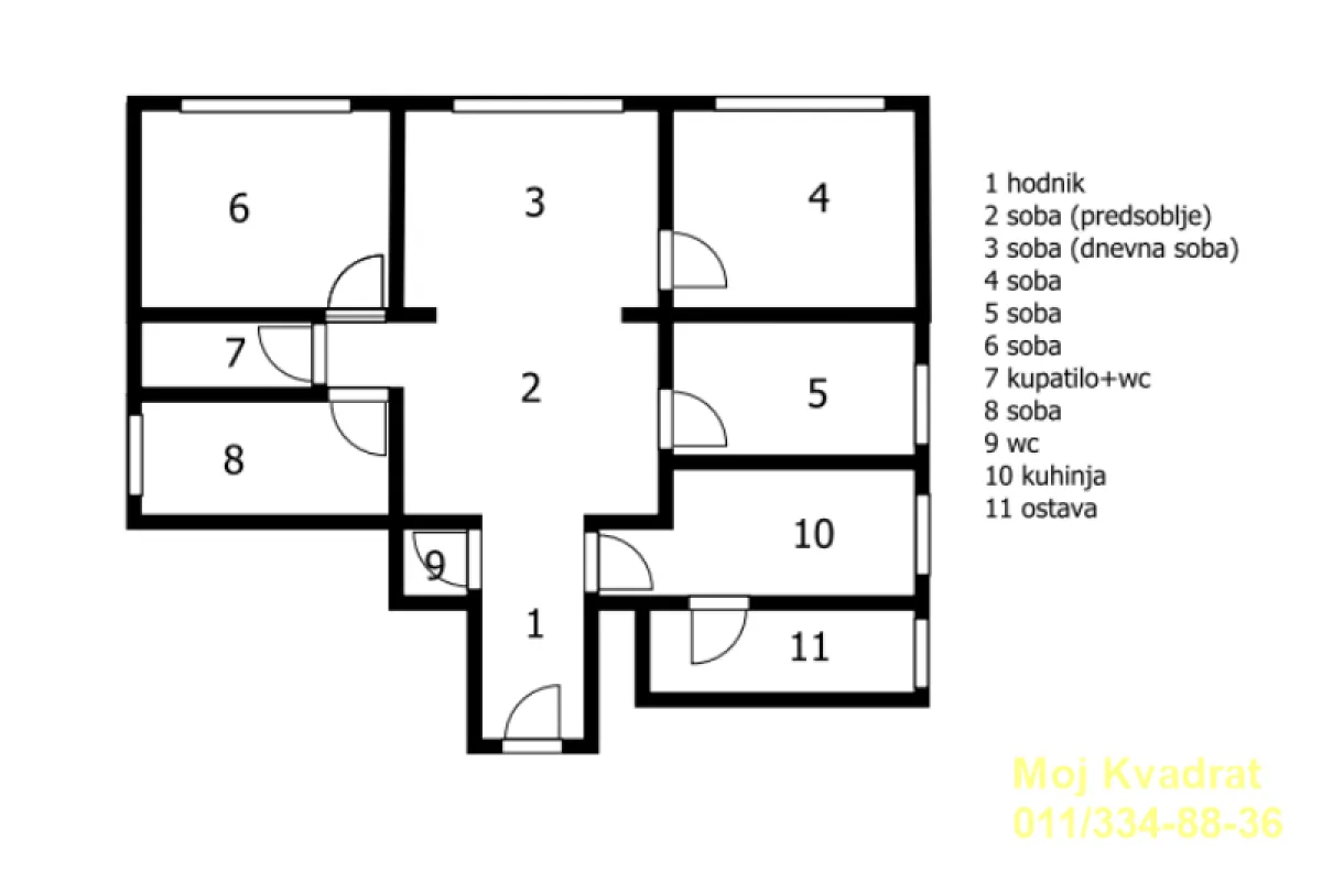 Sale, apartment, 116m², Stari Grad, Beograd