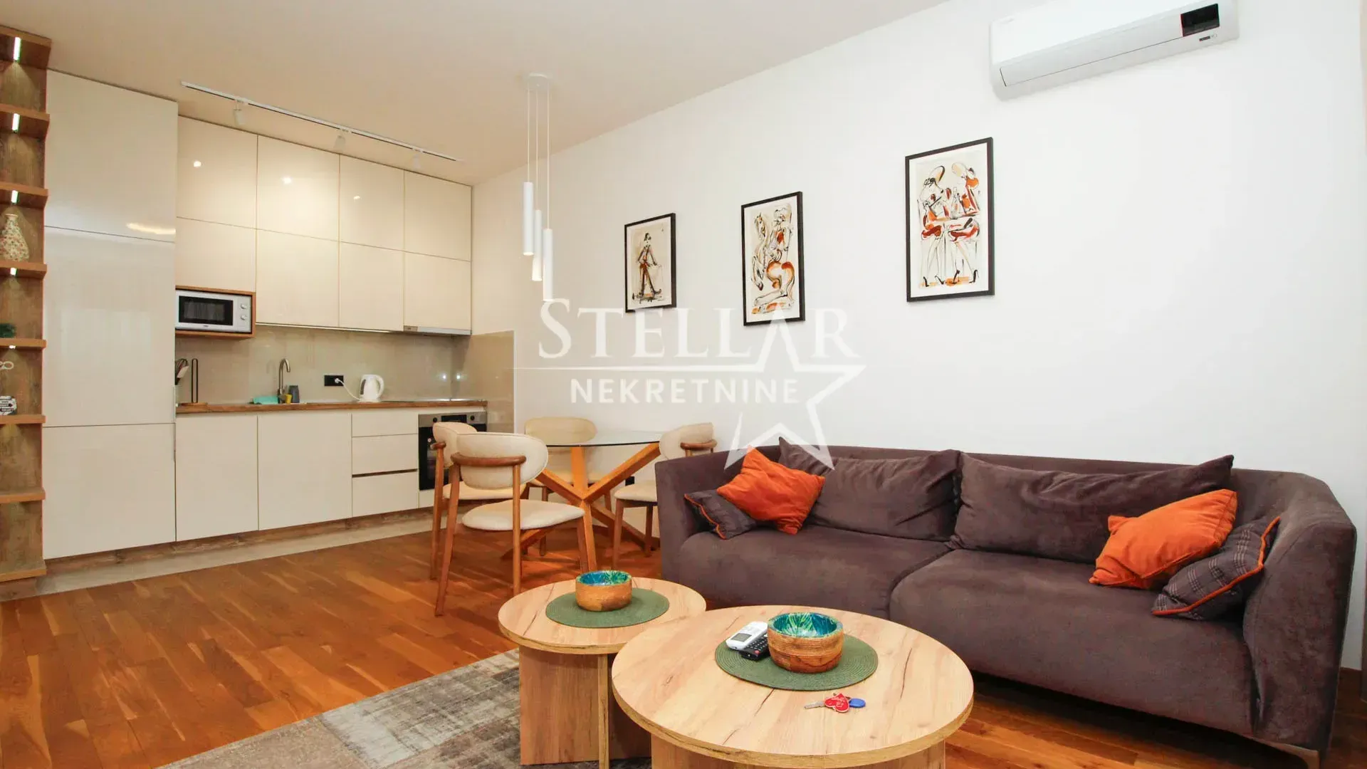 Rent, one bedroom apartment, 44m², Gorica C, Podgorica